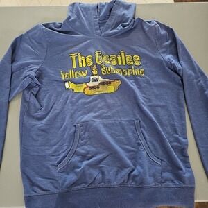 The Beatles Yellow Submarine Blue Hoodie Sweatshirt Size 2XL